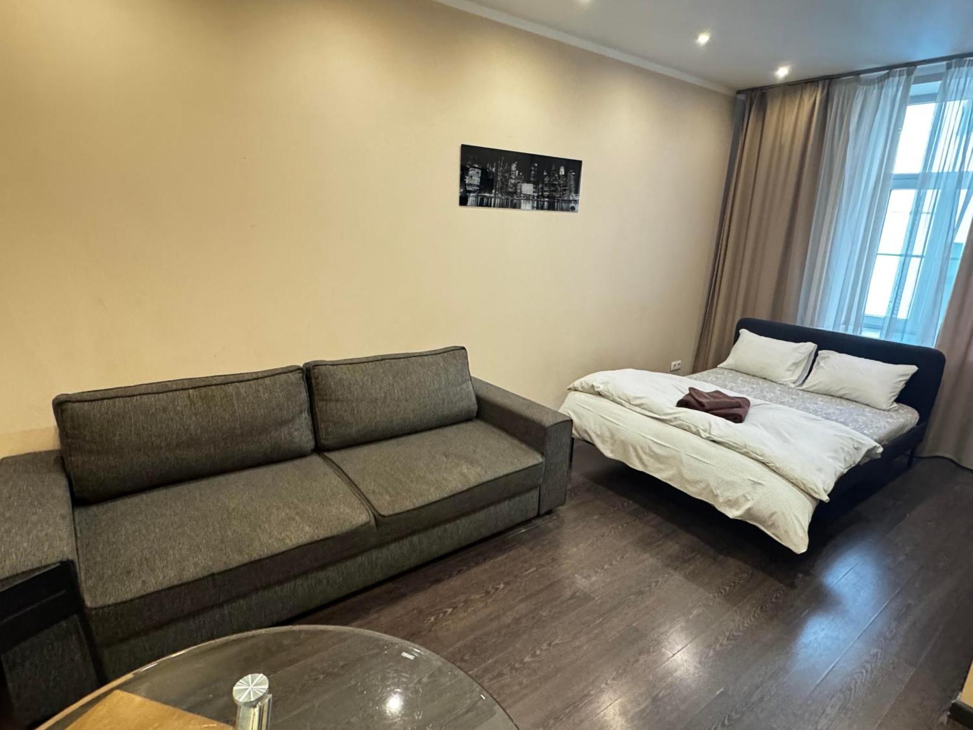 Aparthotel รีกา ภายนอก รูปภาพ A studio apartment in Moscow, Russia