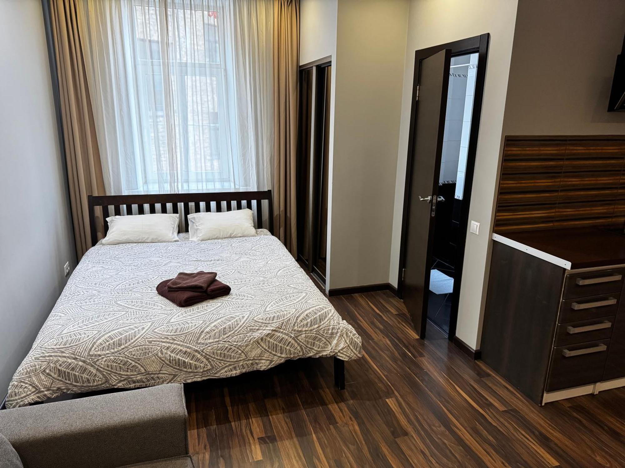 Aparthotel รีกา ภายนอก รูปภาพ A typical studio apartment